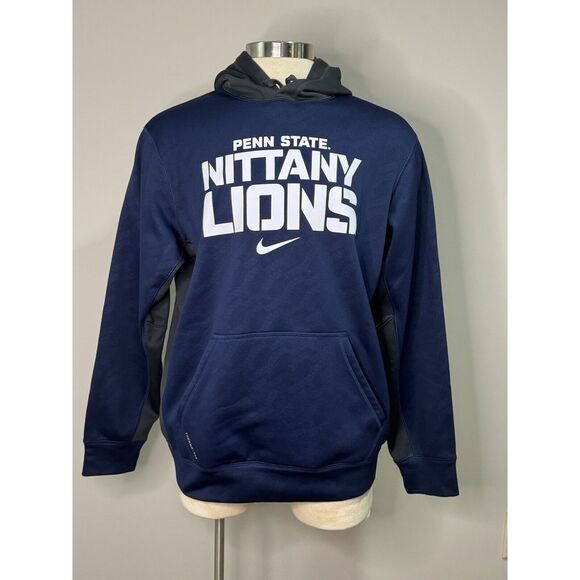 Nike Other - Nike Blue Therma Fit Penn State Sweatshirt Hoodie Adult Large Nittany‎ Lions